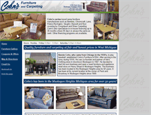 Tablet Screenshot of cohnsfurniturestore.com